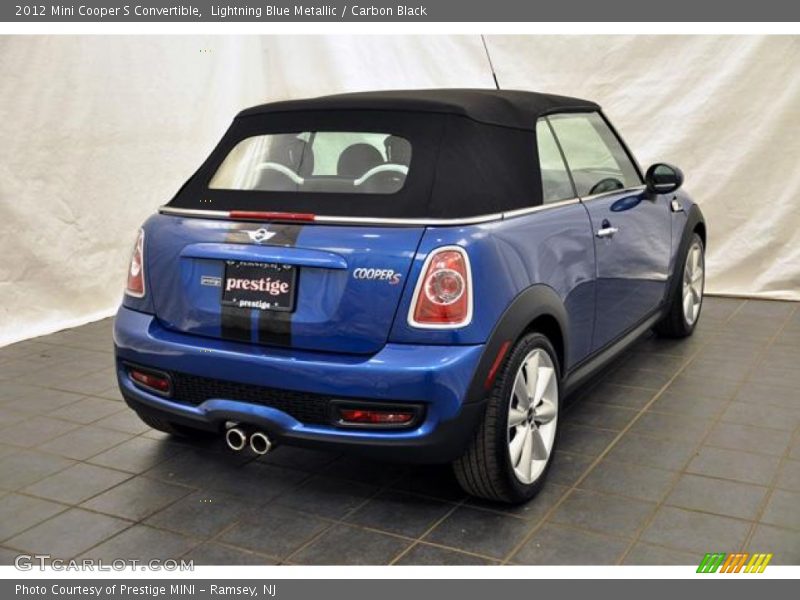 Lightning Blue Metallic / Carbon Black 2012 Mini Cooper S Convertible