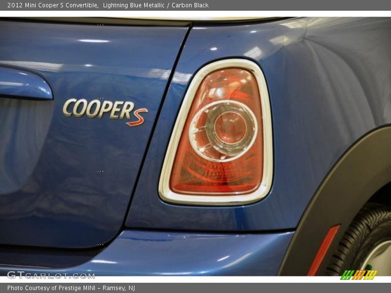 Lightning Blue Metallic / Carbon Black 2012 Mini Cooper S Convertible