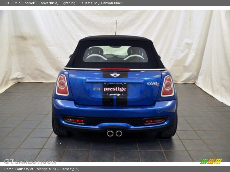 Lightning Blue Metallic / Carbon Black 2012 Mini Cooper S Convertible