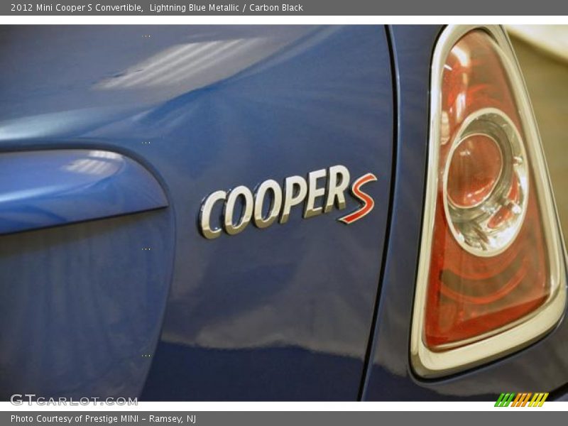 Lightning Blue Metallic / Carbon Black 2012 Mini Cooper S Convertible