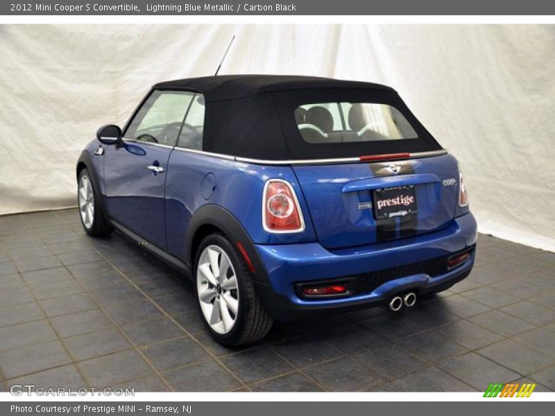 Lightning Blue Metallic / Carbon Black 2012 Mini Cooper S Convertible