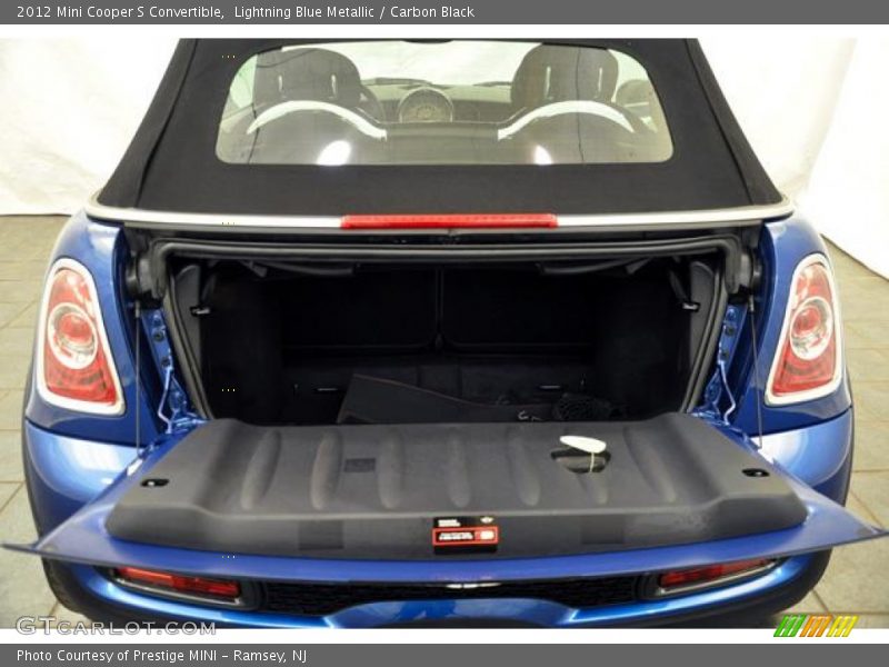 Lightning Blue Metallic / Carbon Black 2012 Mini Cooper S Convertible