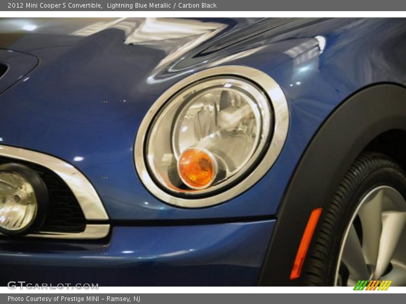Lightning Blue Metallic / Carbon Black 2012 Mini Cooper S Convertible