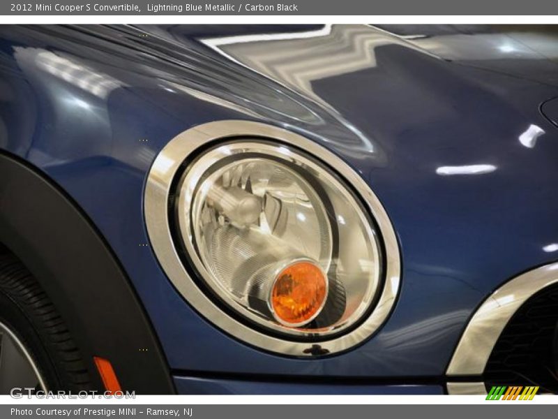 Lightning Blue Metallic / Carbon Black 2012 Mini Cooper S Convertible