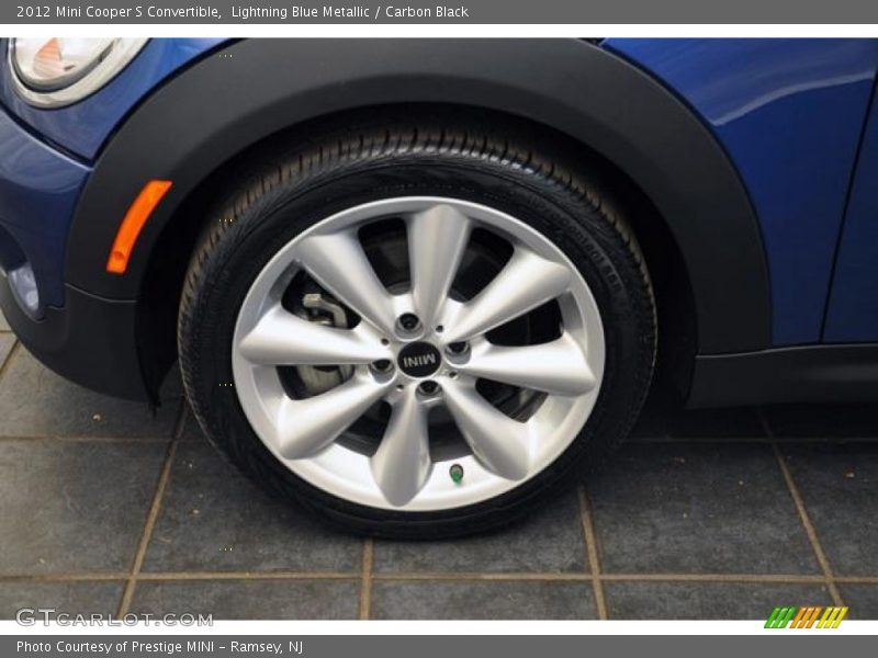Lightning Blue Metallic / Carbon Black 2012 Mini Cooper S Convertible