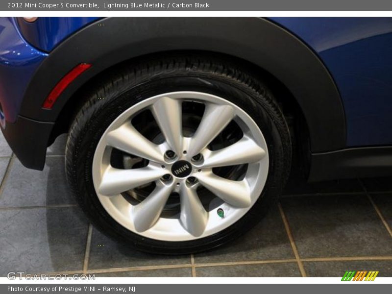 Lightning Blue Metallic / Carbon Black 2012 Mini Cooper S Convertible