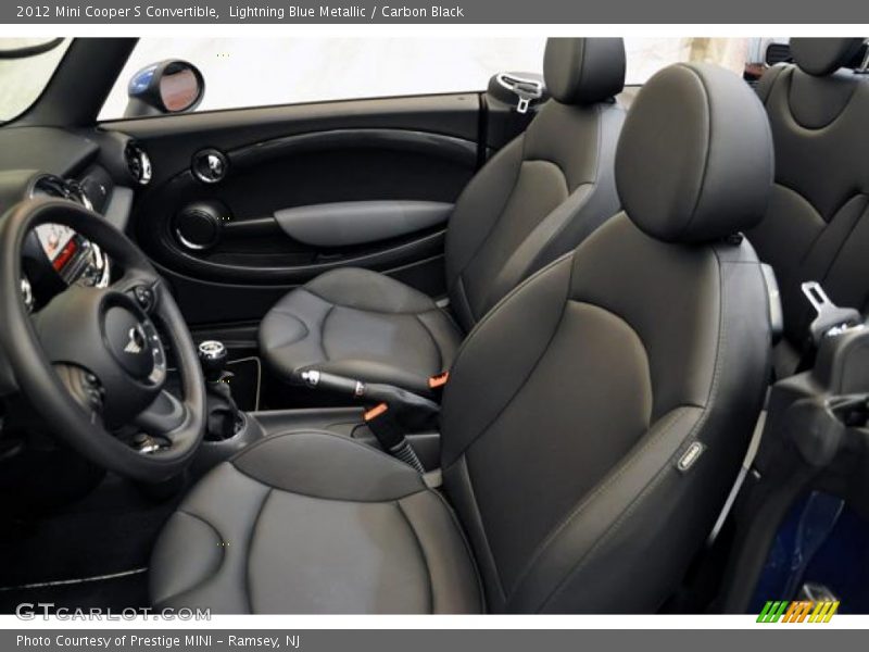 Lightning Blue Metallic / Carbon Black 2012 Mini Cooper S Convertible