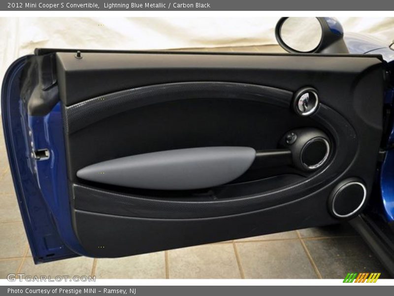 Lightning Blue Metallic / Carbon Black 2012 Mini Cooper S Convertible