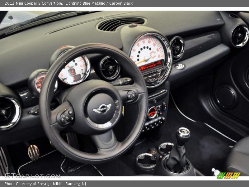 Lightning Blue Metallic / Carbon Black 2012 Mini Cooper S Convertible
