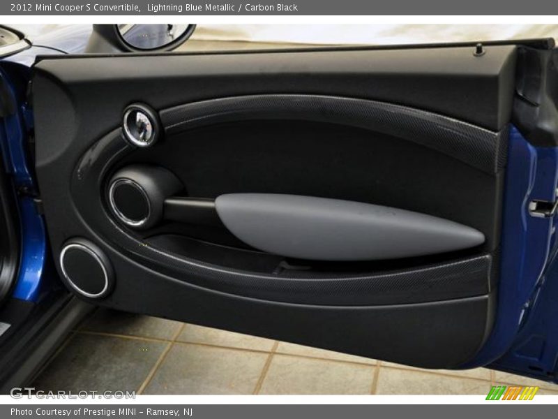 Lightning Blue Metallic / Carbon Black 2012 Mini Cooper S Convertible