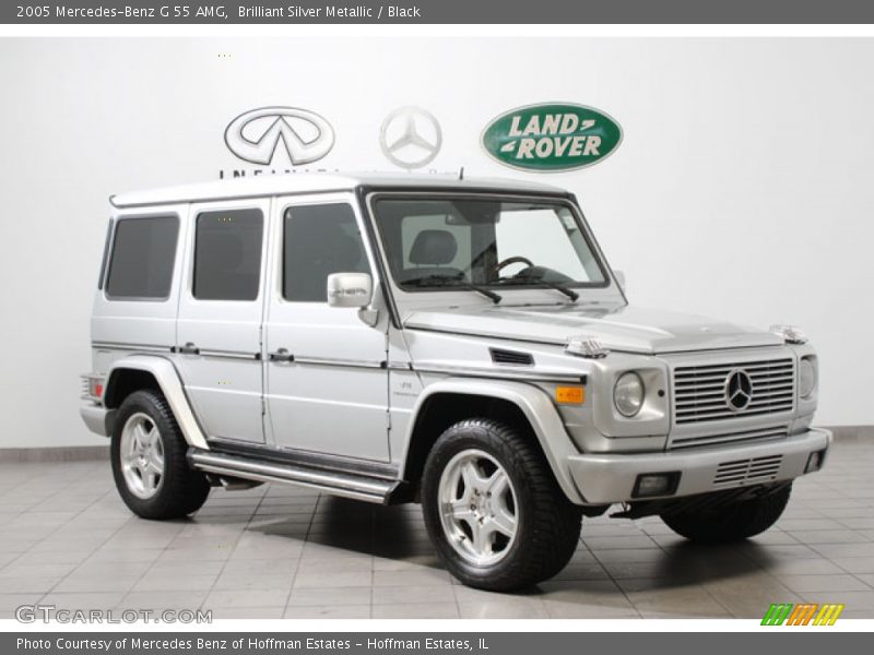 Brilliant Silver Metallic / Black 2005 Mercedes-Benz G 55 AMG