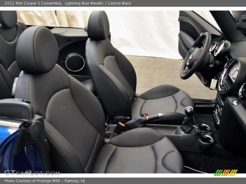 Lightning Blue Metallic / Carbon Black 2012 Mini Cooper S Convertible