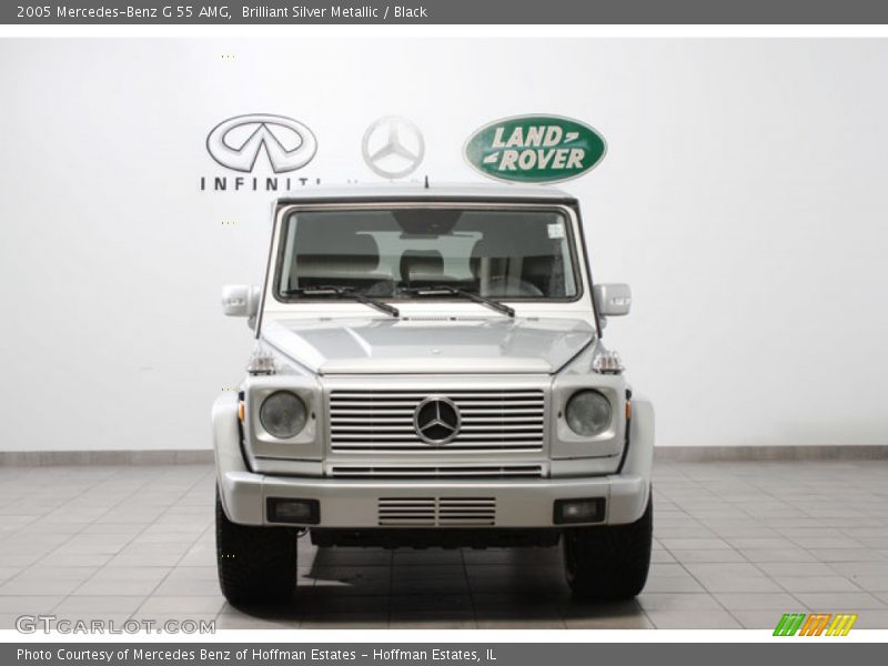 Brilliant Silver Metallic / Black 2005 Mercedes-Benz G 55 AMG