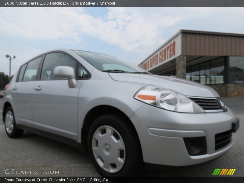 Brilliant Silver / Charcoal 2008 Nissan Versa 1.8 S Hatchback