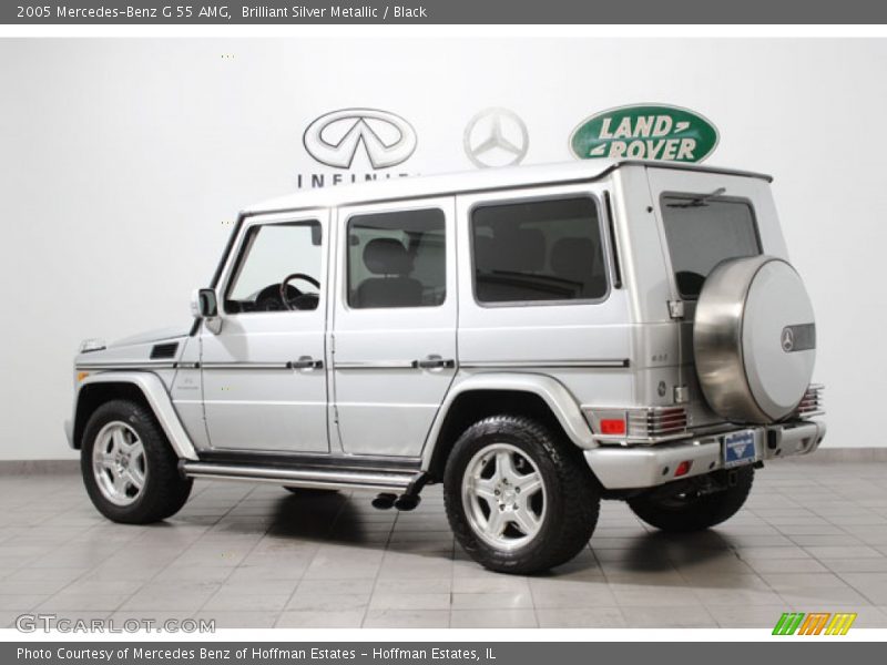 Brilliant Silver Metallic / Black 2005 Mercedes-Benz G 55 AMG