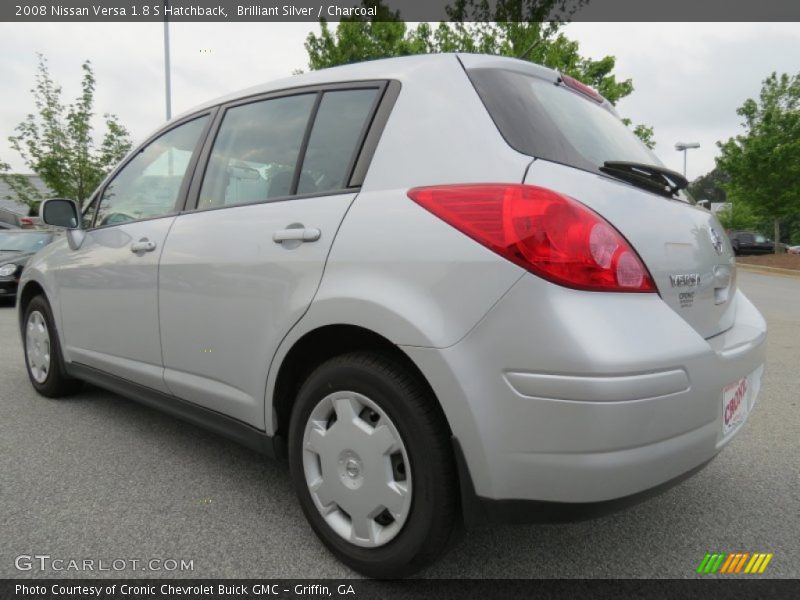 Brilliant Silver / Charcoal 2008 Nissan Versa 1.8 S Hatchback