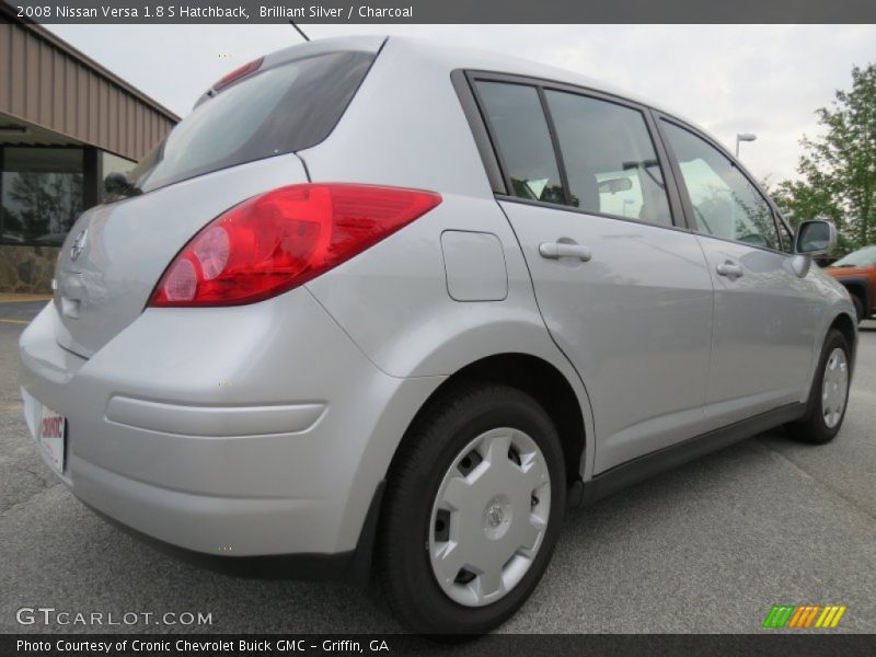 Brilliant Silver / Charcoal 2008 Nissan Versa 1.8 S Hatchback