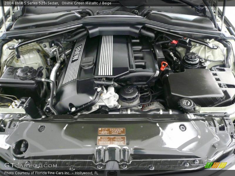 Olivine Green Metallic / Beige 2004 BMW 5 Series 525i Sedan