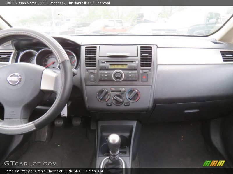 Brilliant Silver / Charcoal 2008 Nissan Versa 1.8 S Hatchback