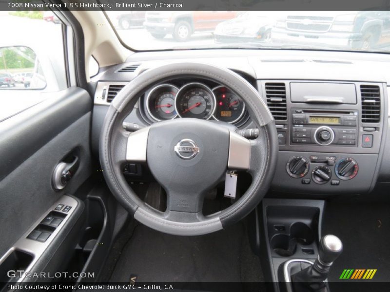 Brilliant Silver / Charcoal 2008 Nissan Versa 1.8 S Hatchback