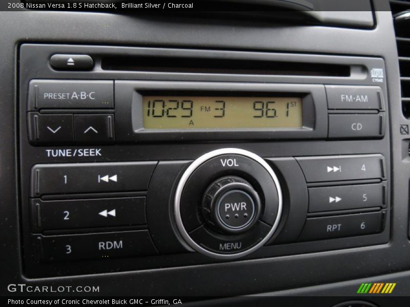Brilliant Silver / Charcoal 2008 Nissan Versa 1.8 S Hatchback