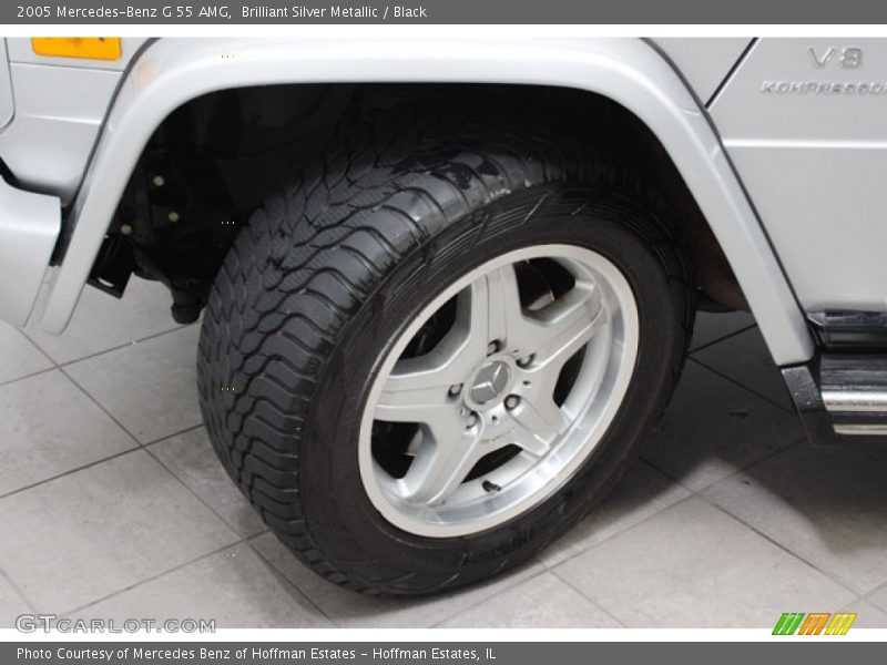 Brilliant Silver Metallic / Black 2005 Mercedes-Benz G 55 AMG