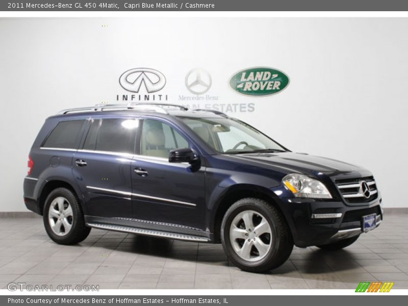 Capri Blue Metallic / Cashmere 2011 Mercedes-Benz GL 450 4Matic