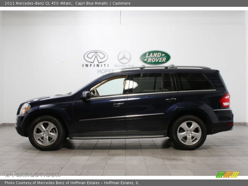 Capri Blue Metallic / Cashmere 2011 Mercedes-Benz GL 450 4Matic