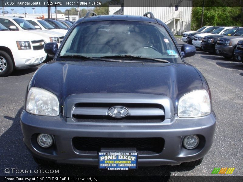 Moonlit Blue / Beige 2005 Hyundai Santa Fe GLS 4WD