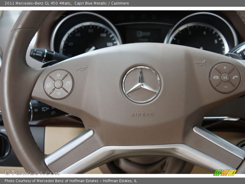Capri Blue Metallic / Cashmere 2011 Mercedes-Benz GL 450 4Matic