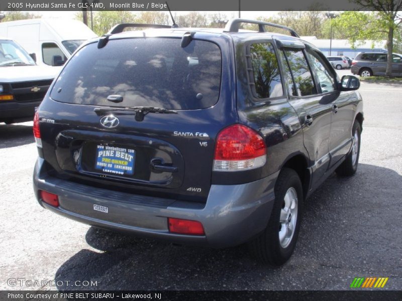 Moonlit Blue / Beige 2005 Hyundai Santa Fe GLS 4WD