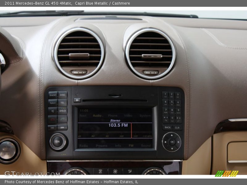 Capri Blue Metallic / Cashmere 2011 Mercedes-Benz GL 450 4Matic