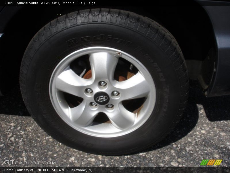 Moonlit Blue / Beige 2005 Hyundai Santa Fe GLS 4WD