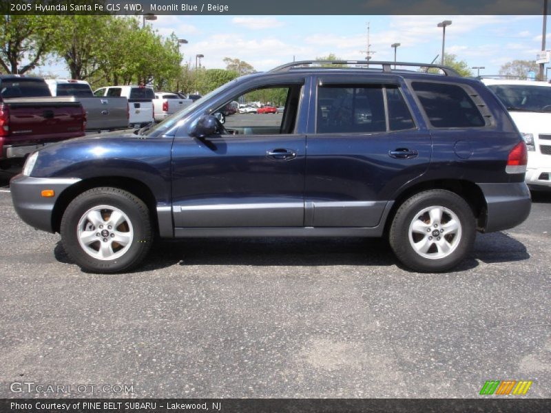 Moonlit Blue / Beige 2005 Hyundai Santa Fe GLS 4WD