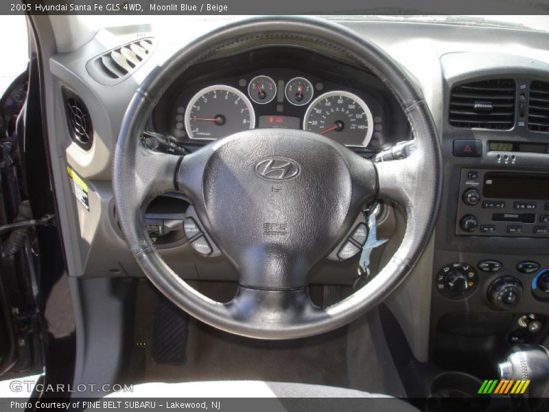 Moonlit Blue / Beige 2005 Hyundai Santa Fe GLS 4WD