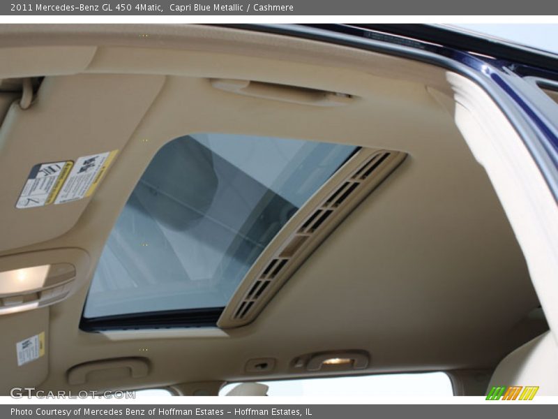 Capri Blue Metallic / Cashmere 2011 Mercedes-Benz GL 450 4Matic
