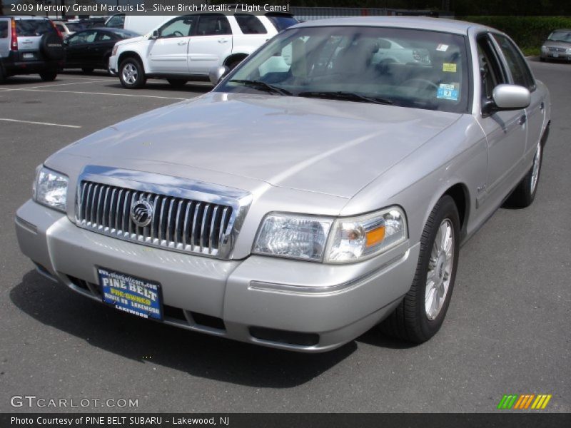 Silver Birch Metallic / Light Camel 2009 Mercury Grand Marquis LS