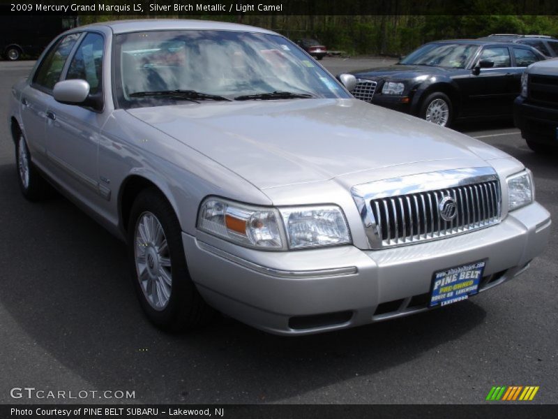 Silver Birch Metallic / Light Camel 2009 Mercury Grand Marquis LS