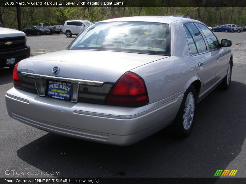 Silver Birch Metallic / Light Camel 2009 Mercury Grand Marquis LS