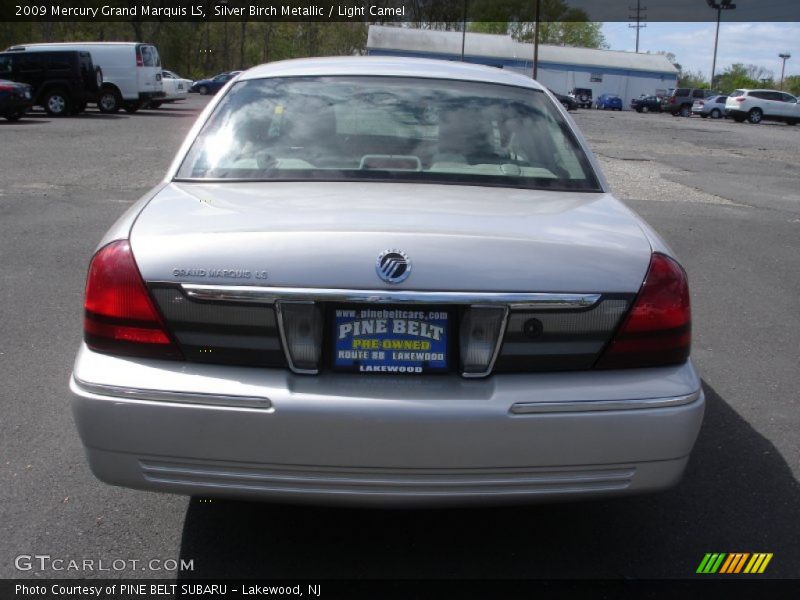 Silver Birch Metallic / Light Camel 2009 Mercury Grand Marquis LS