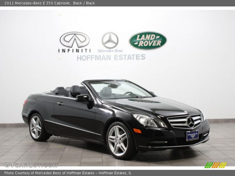 Black / Black 2011 Mercedes-Benz E 350 Cabriolet