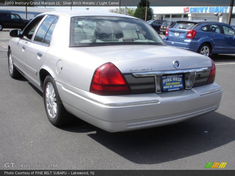 Silver Birch Metallic / Light Camel 2009 Mercury Grand Marquis LS