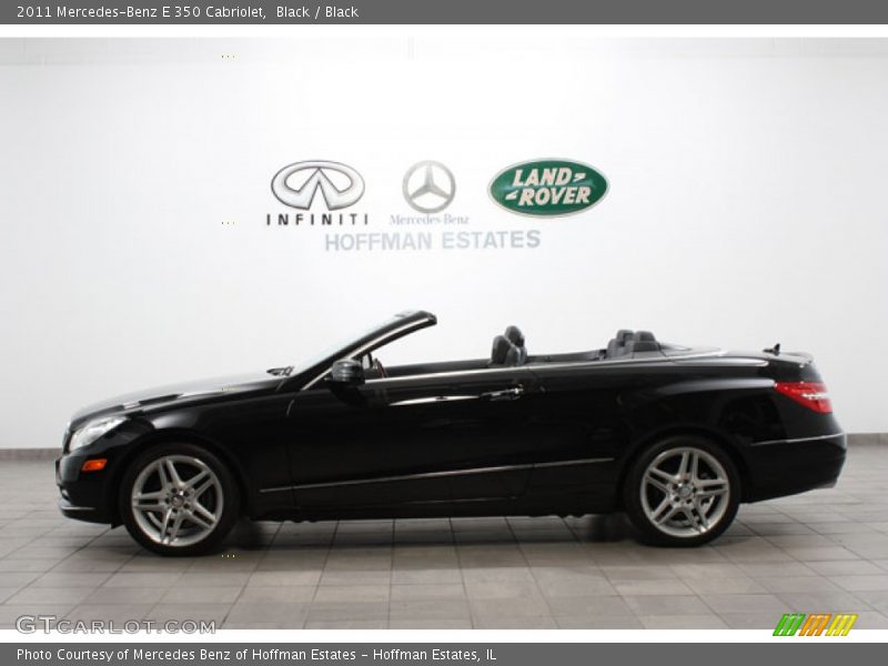 Black / Black 2011 Mercedes-Benz E 350 Cabriolet