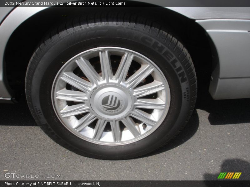 Silver Birch Metallic / Light Camel 2009 Mercury Grand Marquis LS