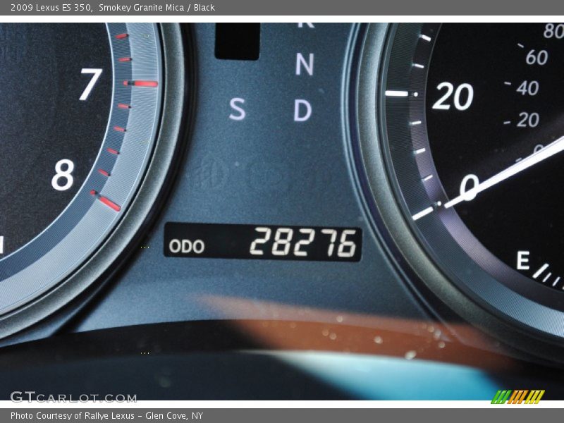 Smokey Granite Mica / Black 2009 Lexus ES 350