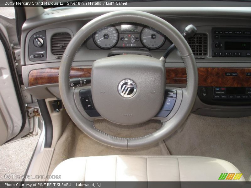 Silver Birch Metallic / Light Camel 2009 Mercury Grand Marquis LS