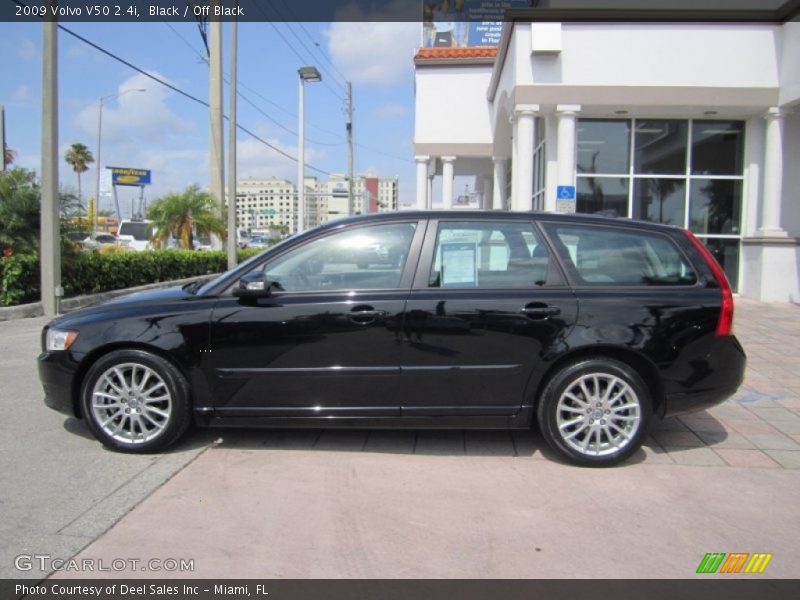 Black / Off Black 2009 Volvo V50 2.4i