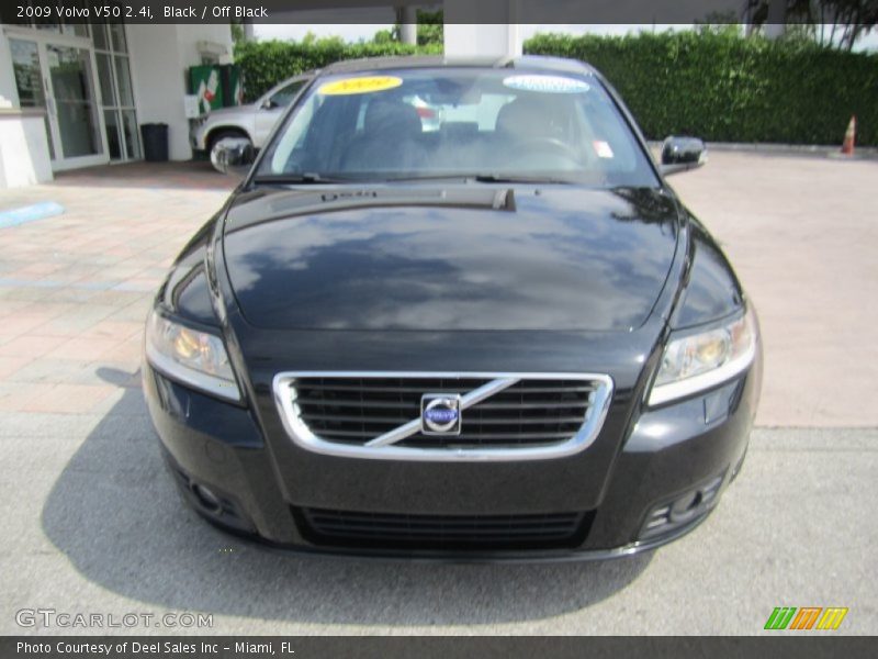 Black / Off Black 2009 Volvo V50 2.4i