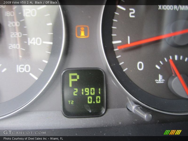 Black / Off Black 2009 Volvo V50 2.4i