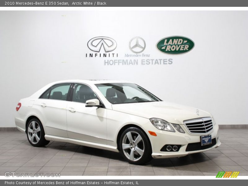 Arctic White / Black 2010 Mercedes-Benz E 350 Sedan